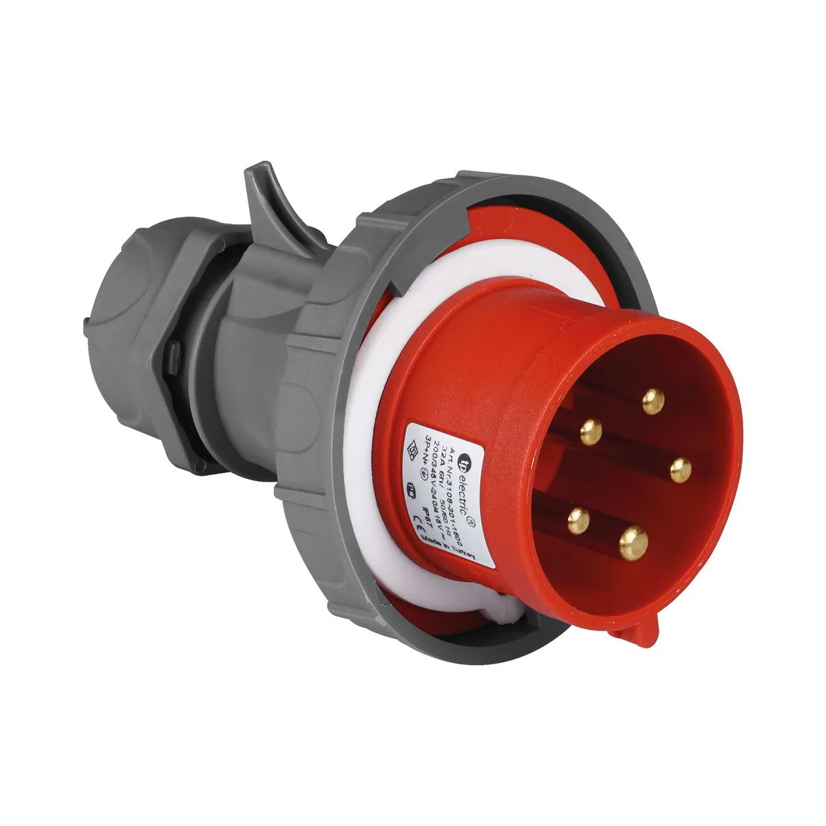 TP Elektrik 3106-350-1600 CEE 5x16A Phase Converter Plug, IP 67, 6h