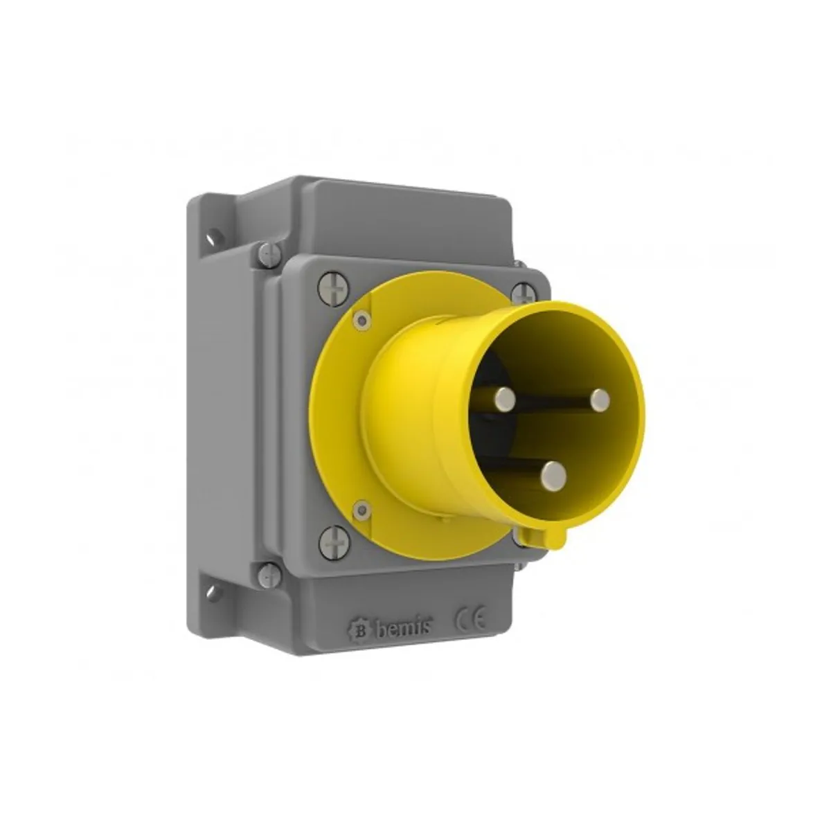 Bemis BC3-4303-2210 CEE Wall-Mounted Plug 63 A 2P+E IP44