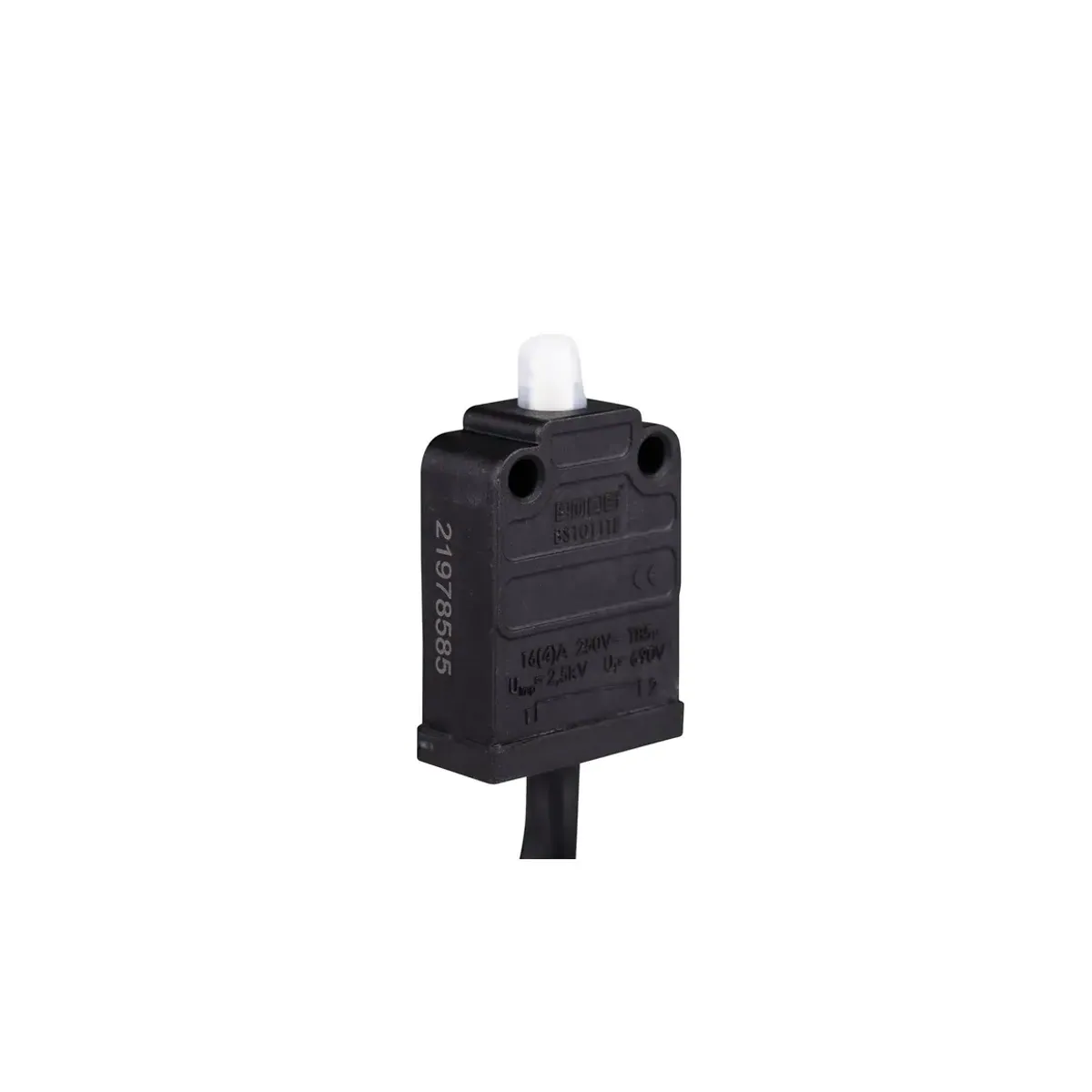 Emas Snap-Action 1NC Sealed 1m Cabled BS Series Push Button Switch BS1011TX1