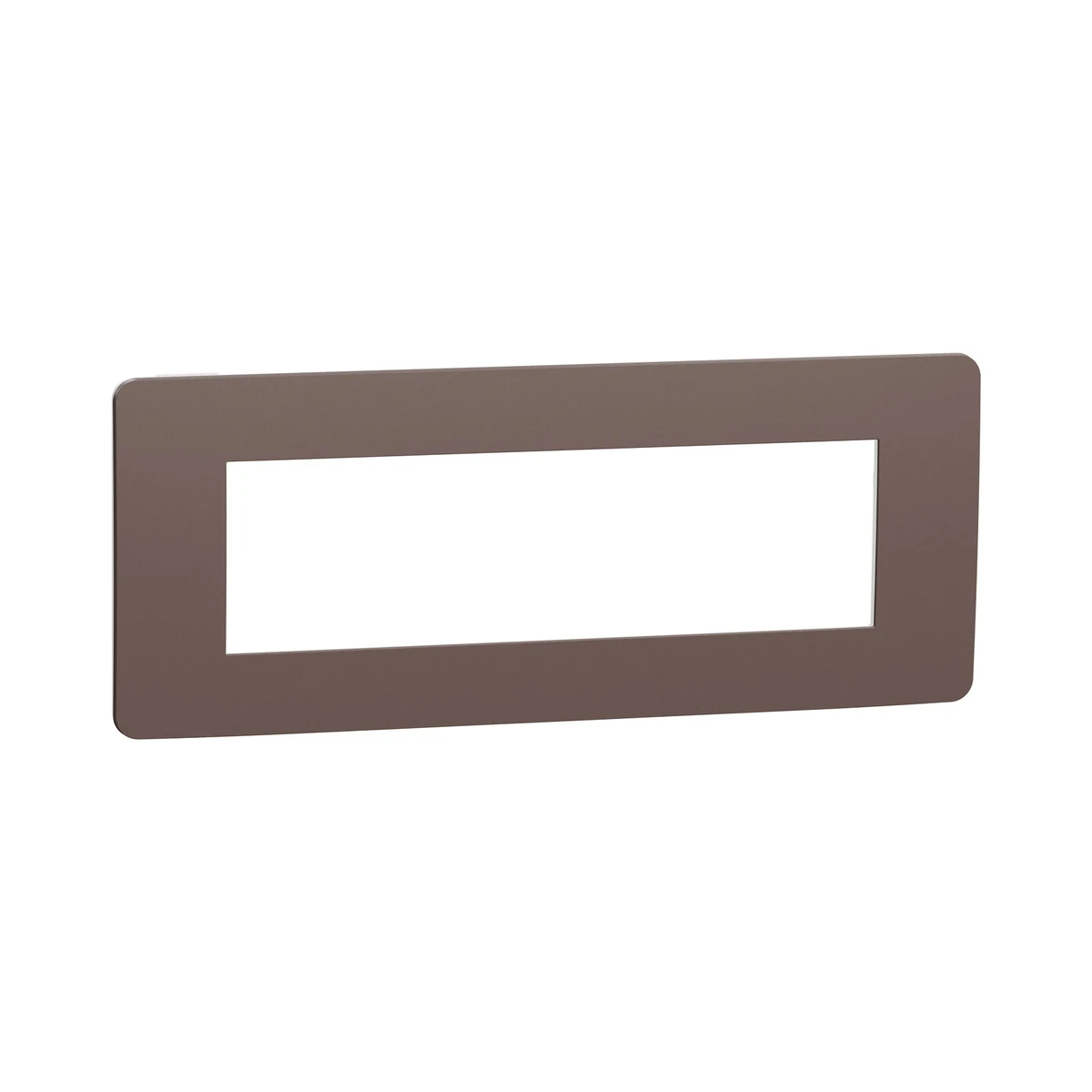 Schneider Electric NU270716 Yeni Unica, Studio Color Frame 7 module, Chocolate/White