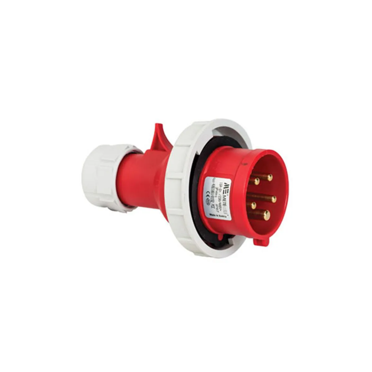 PCE 406106V 5x16A Straight Plug IP67 Screw Type