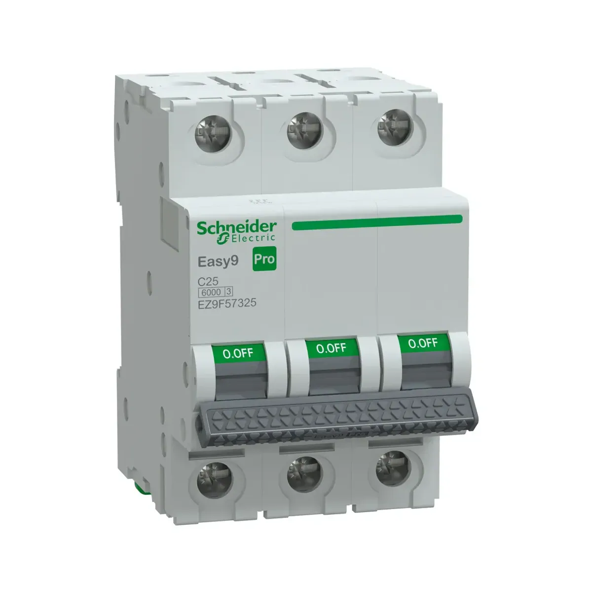 Schneider EZ9F57325 Otomatik Sigorta, Easy9Pro, 3 Kutup, 25A,C Eğrisi, 6kA