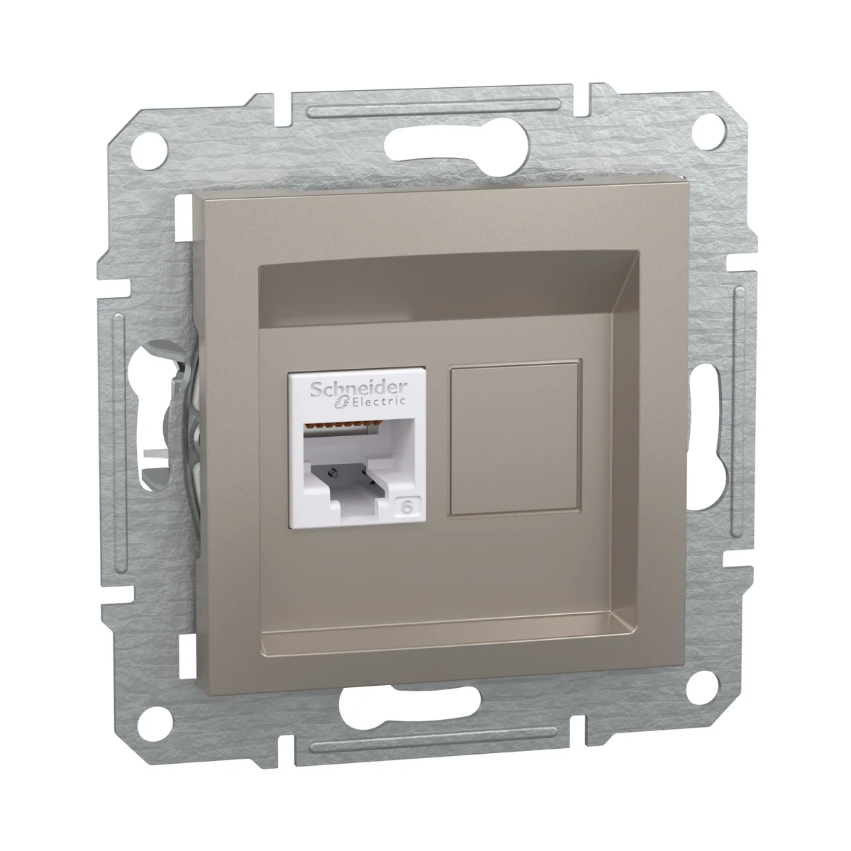 Schneider Electric EPH4700169 Asfora 1*RJ45 CAT.6 UTP Bronz — üretici ürün görseli