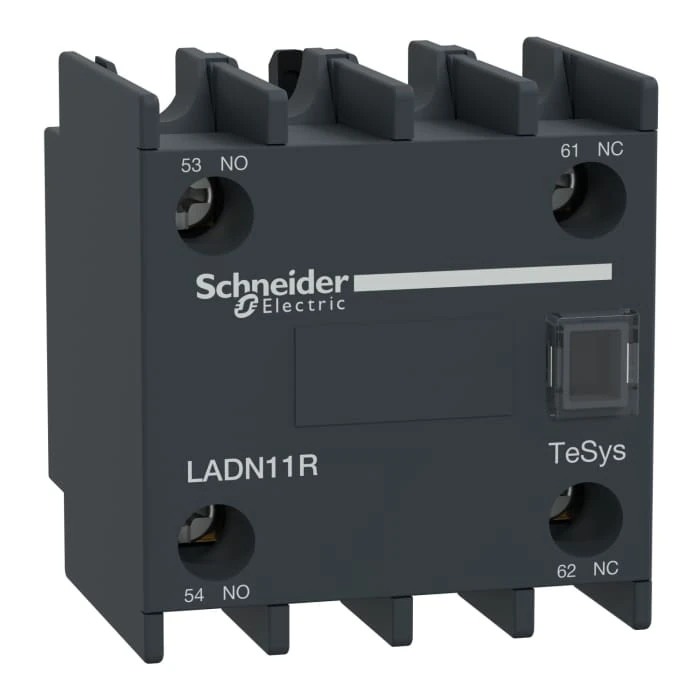 Schneider Electric LADN11R TeSys Deca Auxiliary contact block 1NA1NK Dust-Resistant