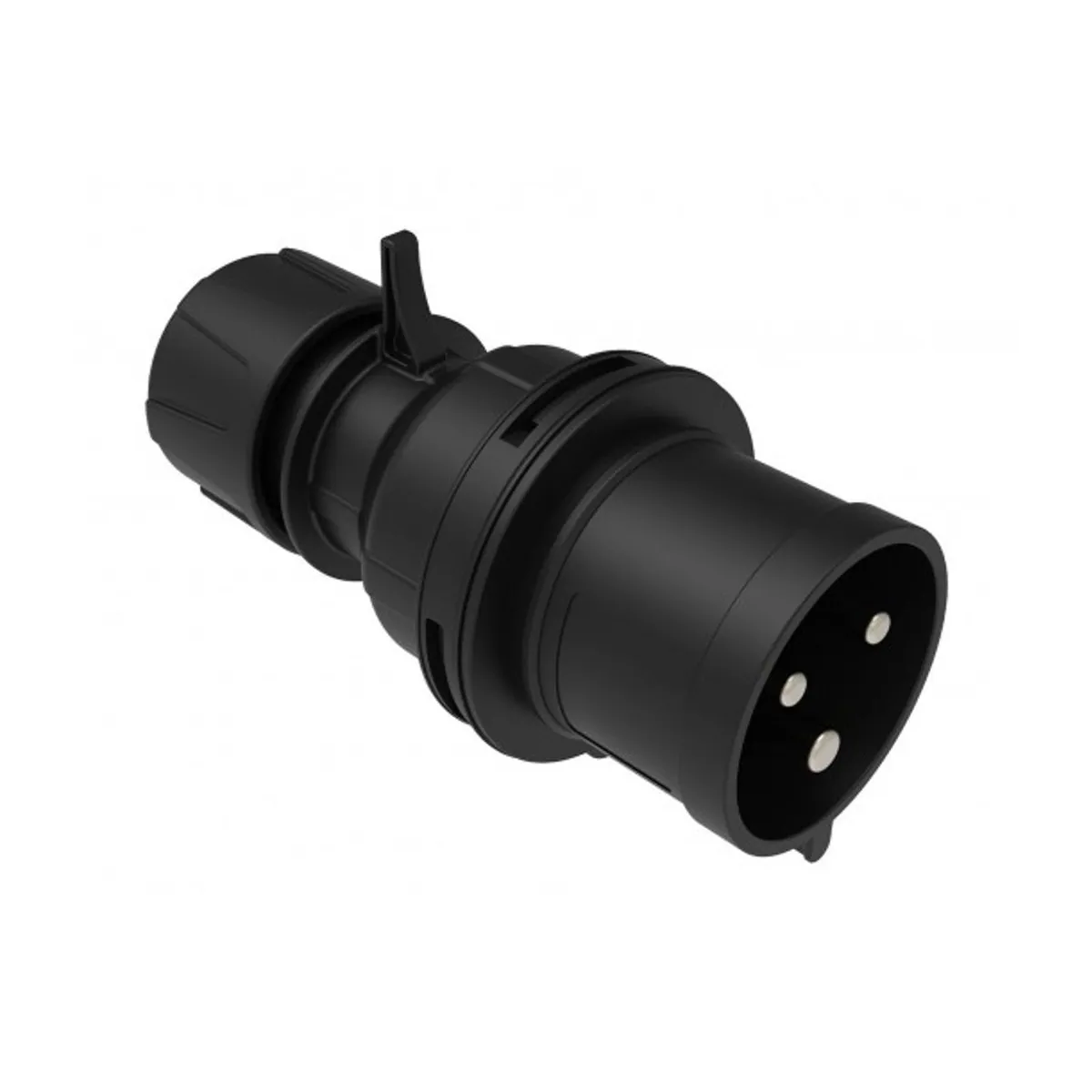 Bemis BCS-3403-2011 CEE Düz Fiş 32 A 2P+E IP44 Siyah