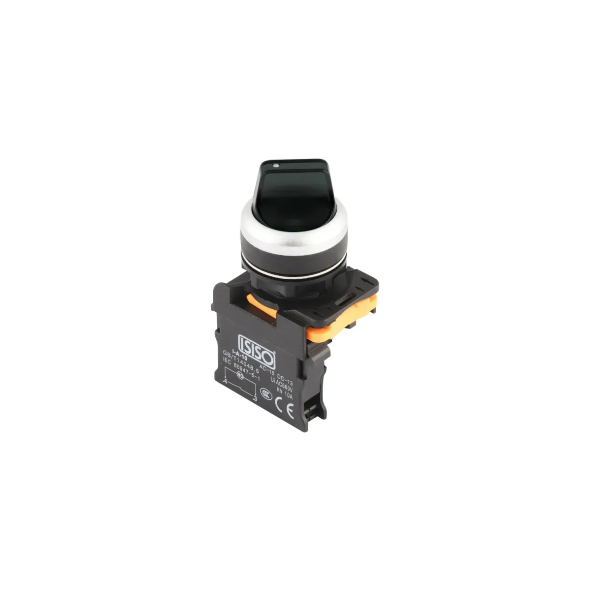 Isıso IA5-10Y Push Button with Key, Black, 1 NO, 0-1