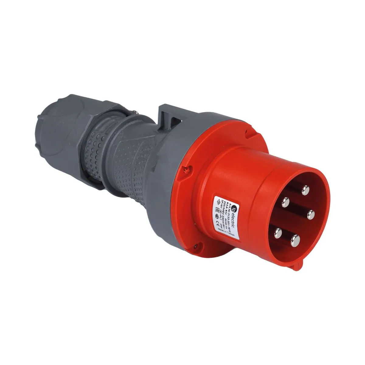 TP Elektrik 3133-301-1610 5x63A Alpha - Straight Plug, IP 44, 6h