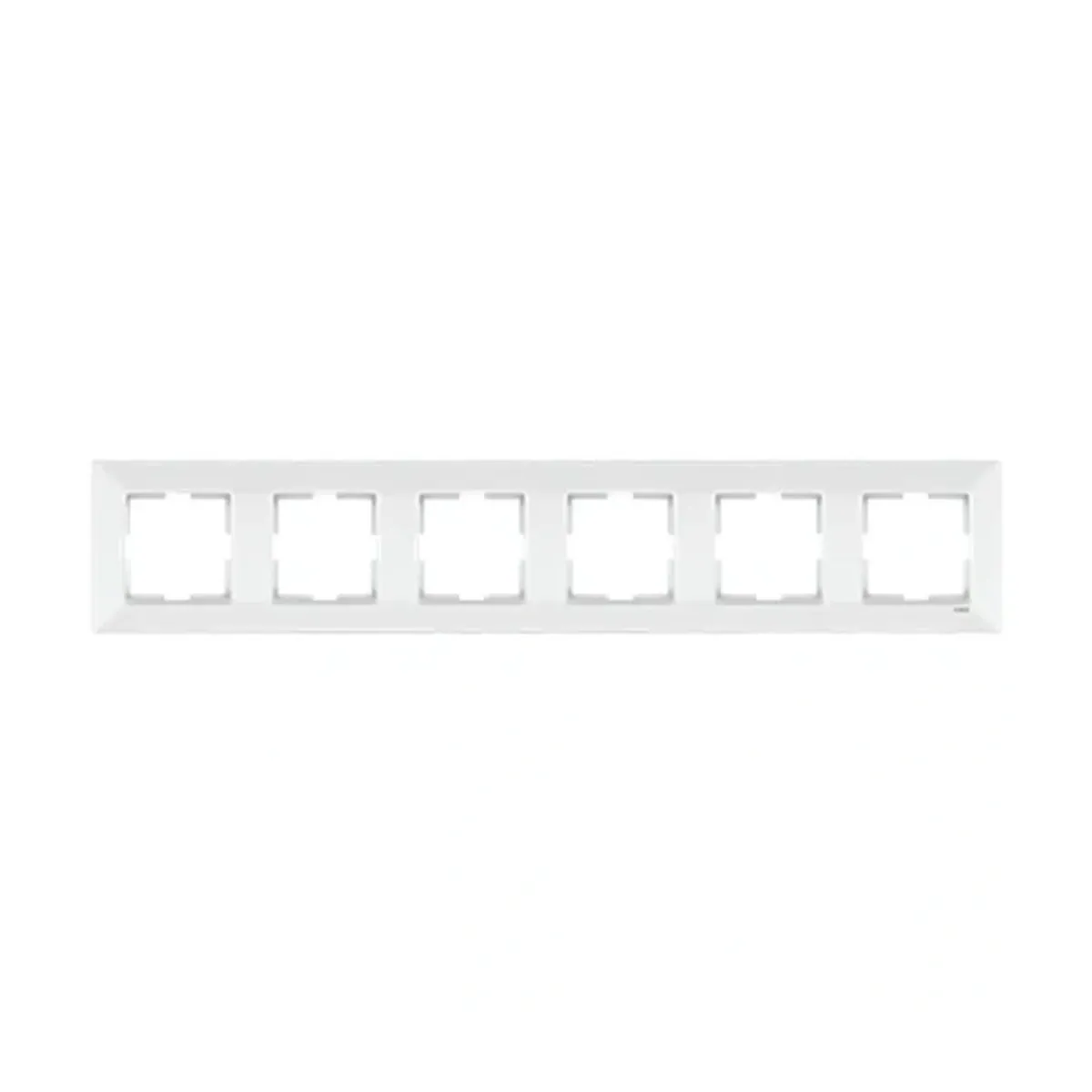 Viko Karre Meridian White Six-Gang Horizontal Frame