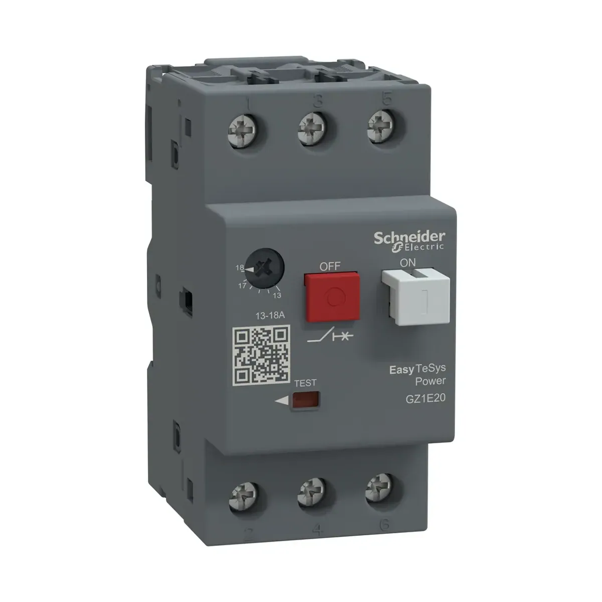 Schneider GZ1E20 Easy TeSys Motor Protection Circuit Breaker 3 pole 13..18A