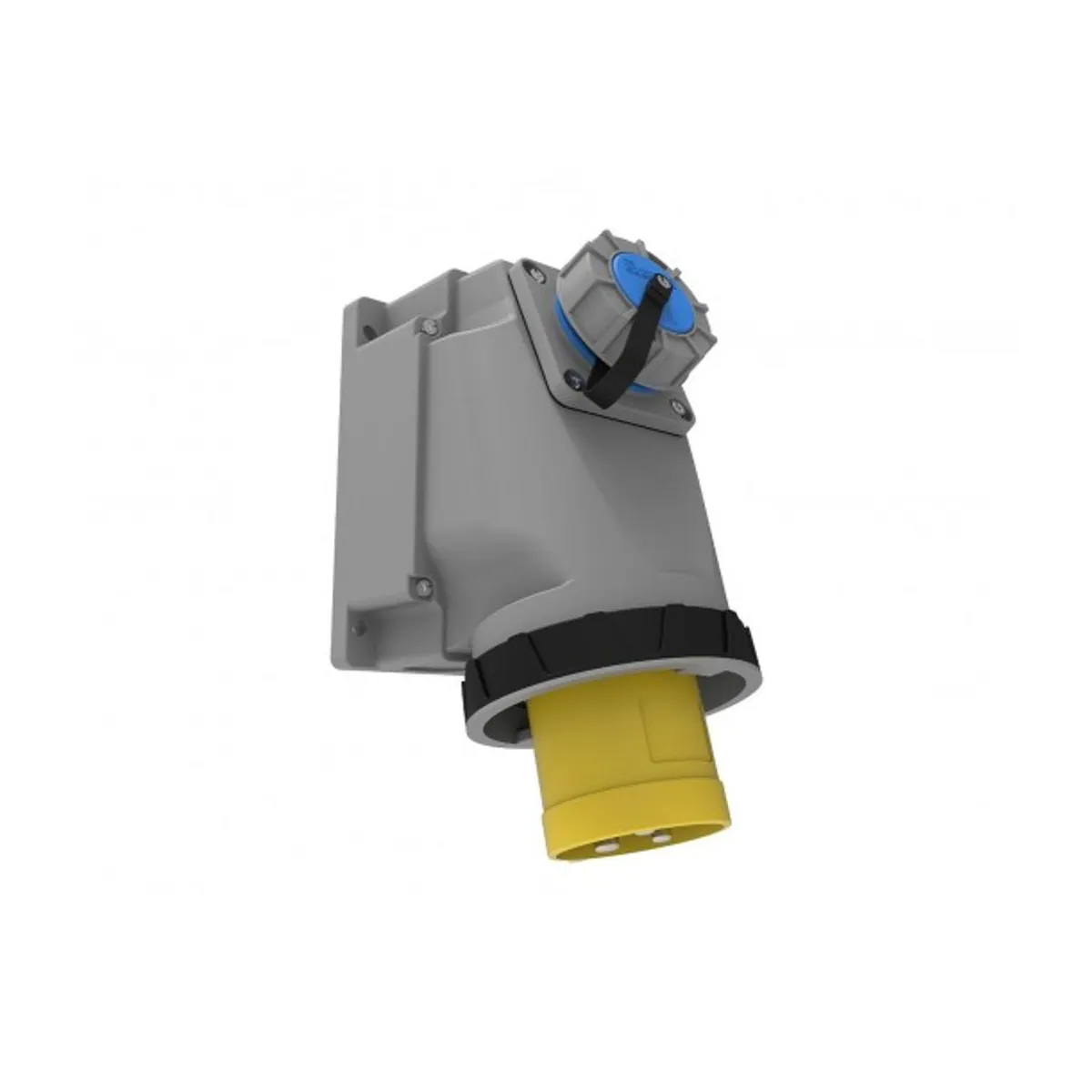 Bemis BC1-4303-7238 CEE 90° Eğik 1/16A. Mak. Prizli Duvar Fişi 63 A 2P+E IP67
