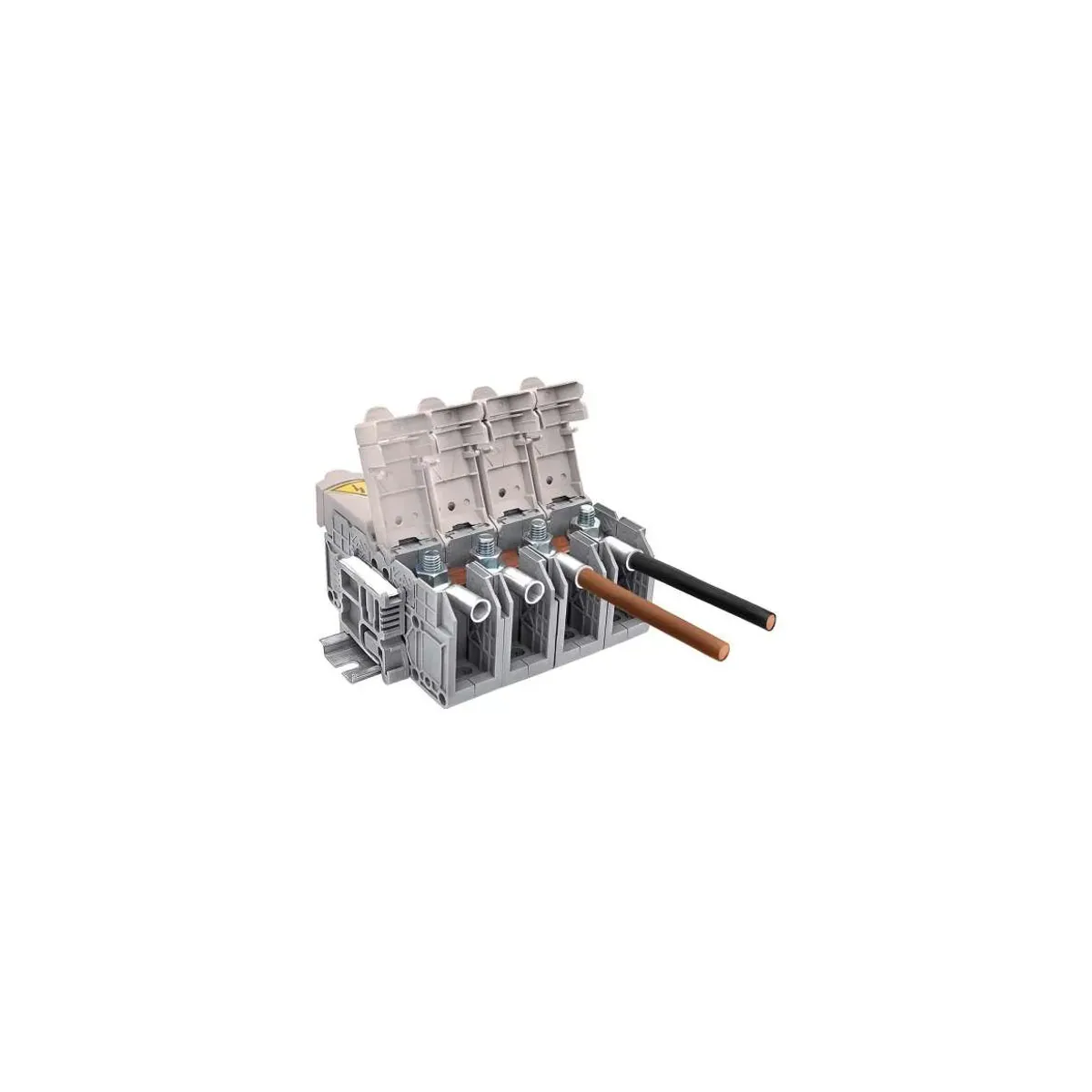 Onka MRK 50mm2 Lug-Connection, Busbar, Covered Rail Terminal Block Yellow