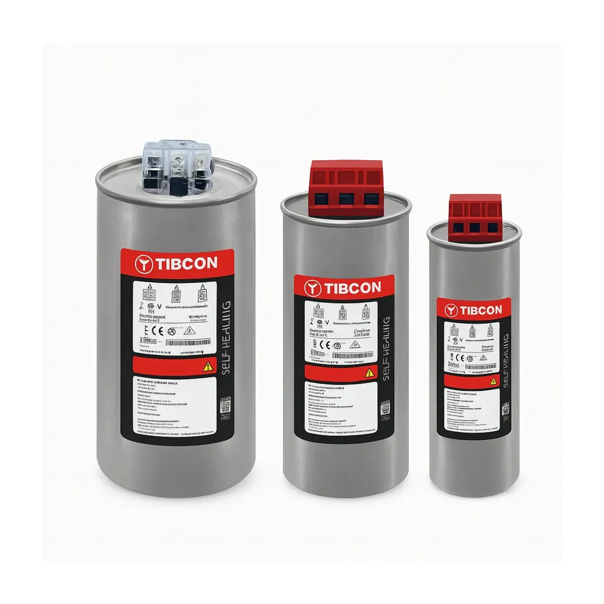 Tibcon 30 kVAr Heavy-Duty Cylindrical Capacitor 480V / 525V - TBC1408