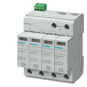 Siemens 5SD7464-1 Parafudr 4 kutuplu, TT ve TN-S Sistemleri için 3+1 devreli