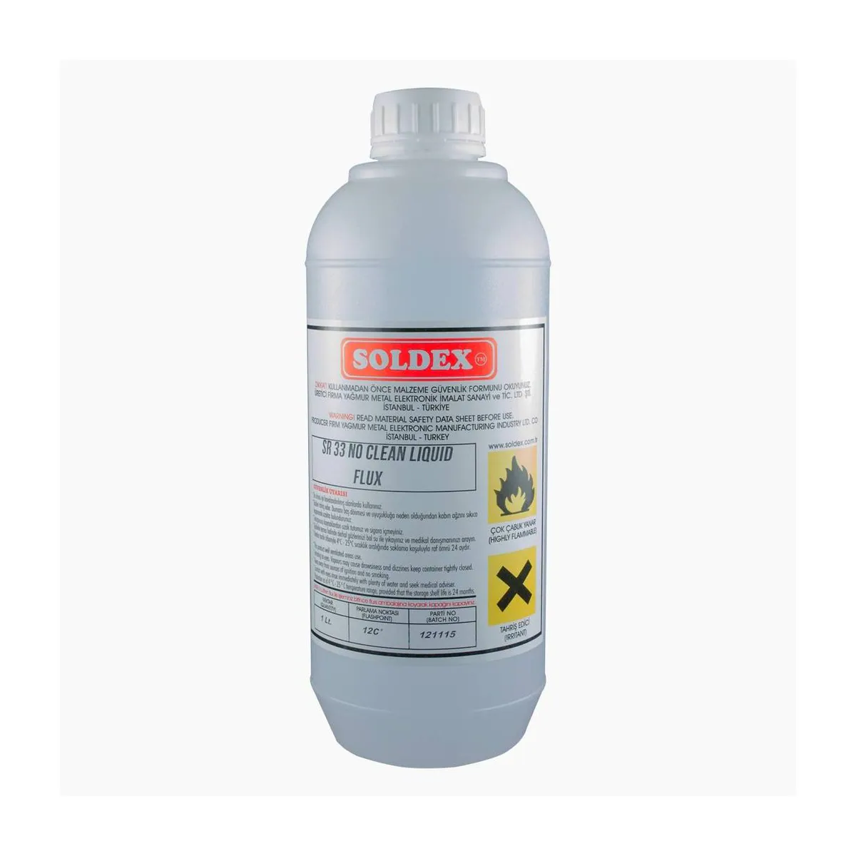 Soldex SR - 33 1 litre lehim suyu flux şişesi