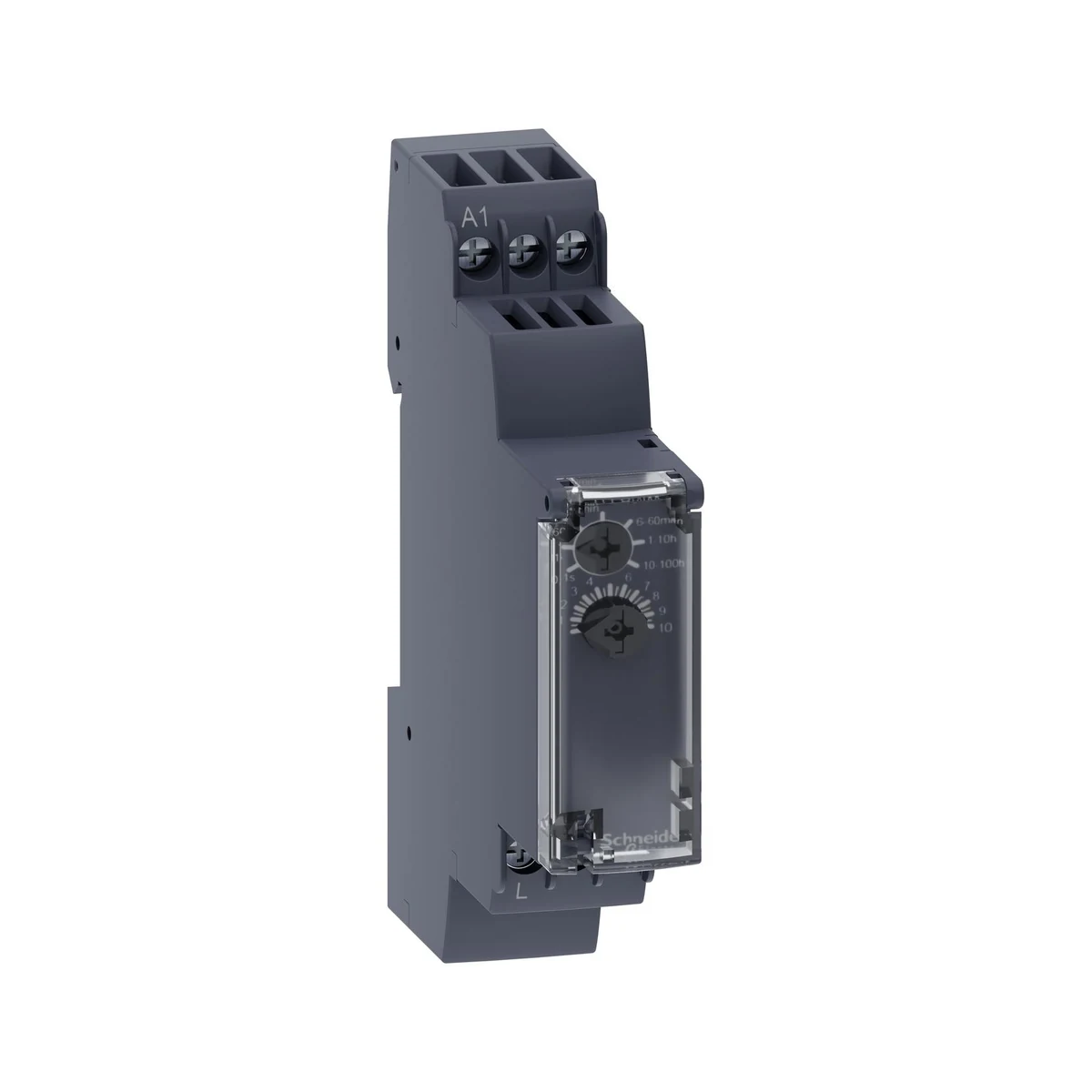 Schneider Electric RE17LAMW On-Delay Timer Relay 24-240 VAC/DC 0.1 s – 100 h 0.7A