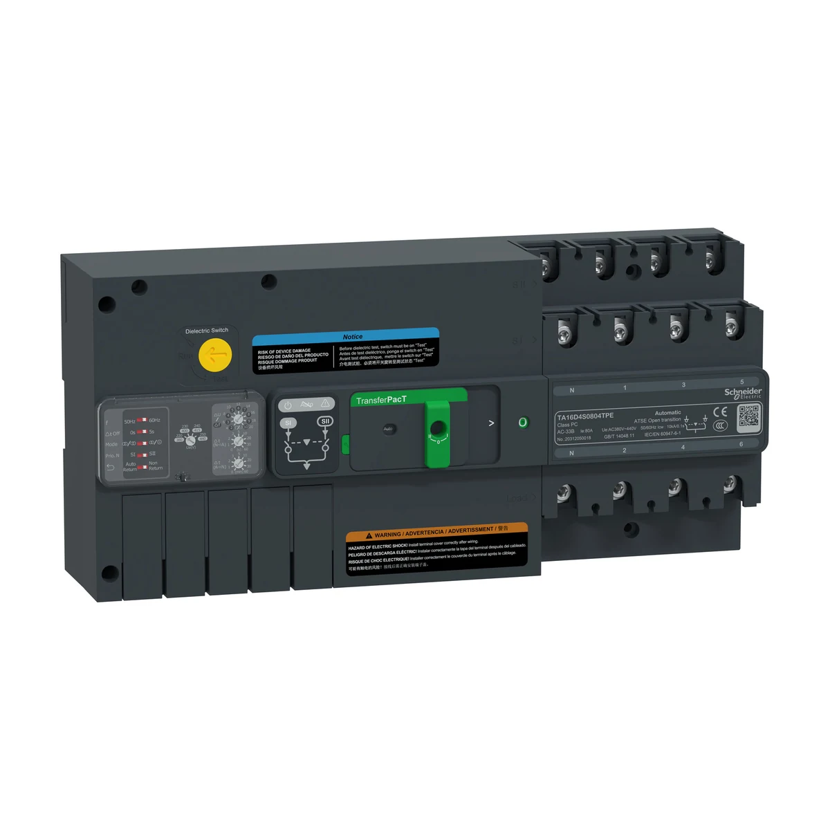 Schneider Electric TA16D4S0804TPE TA16,80A 4P Rotary — üretici ürün görseli