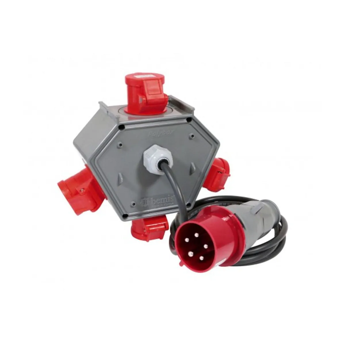 Bemis BX1K3444-4000 Polybox Socket Box with Cable IP44 1.5 m