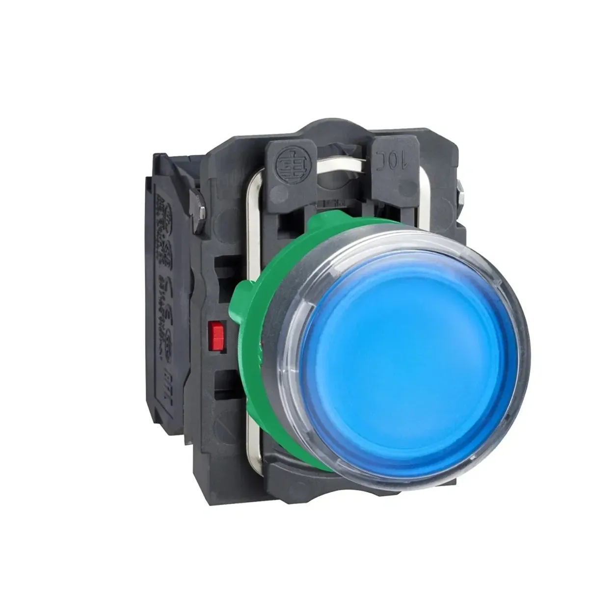 Schneider XB5AW36M5 Mavi Yaylı Işıklı Buton 1NO+1NC 22mm 220VAC/DC Plastik