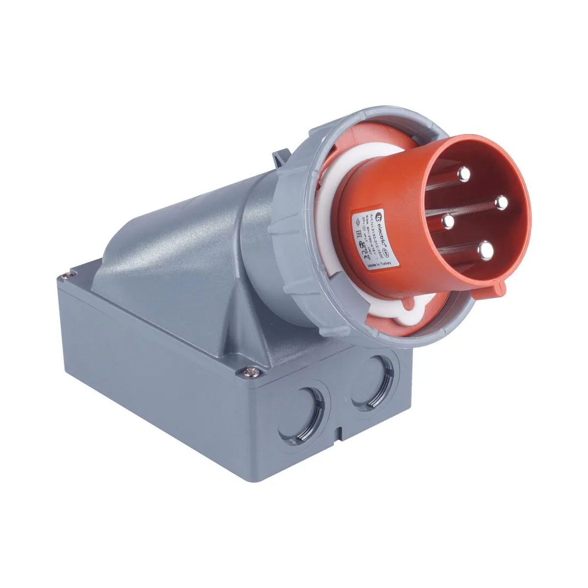 TP Elektrik 3132-312-1600 CEE 4x63A Duvar Fişi, IP 67, 6h