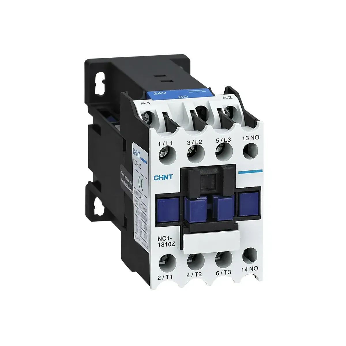 Chint NC1 Serisi 3 Kutup 18A 24V DC 1NC Yardımcı Kontaklı Kontaktör NC1-1801Z