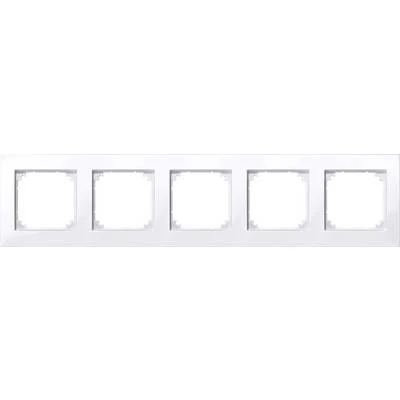 Schneider Electric 515525 Beşli çerçeve, M-Plan, Aktif Beyaz
