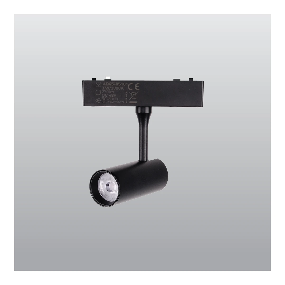 ACK AD45-05191 48V Magnetik Ray Armatürü 3W CCT Siyah — temsili üretici aile görseli
