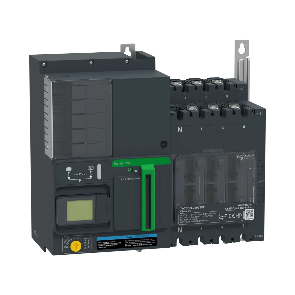 Schneider Electric TA25D3L1002TPE TA25,100A 3P LCD 230V — temsili üretici aile görseli