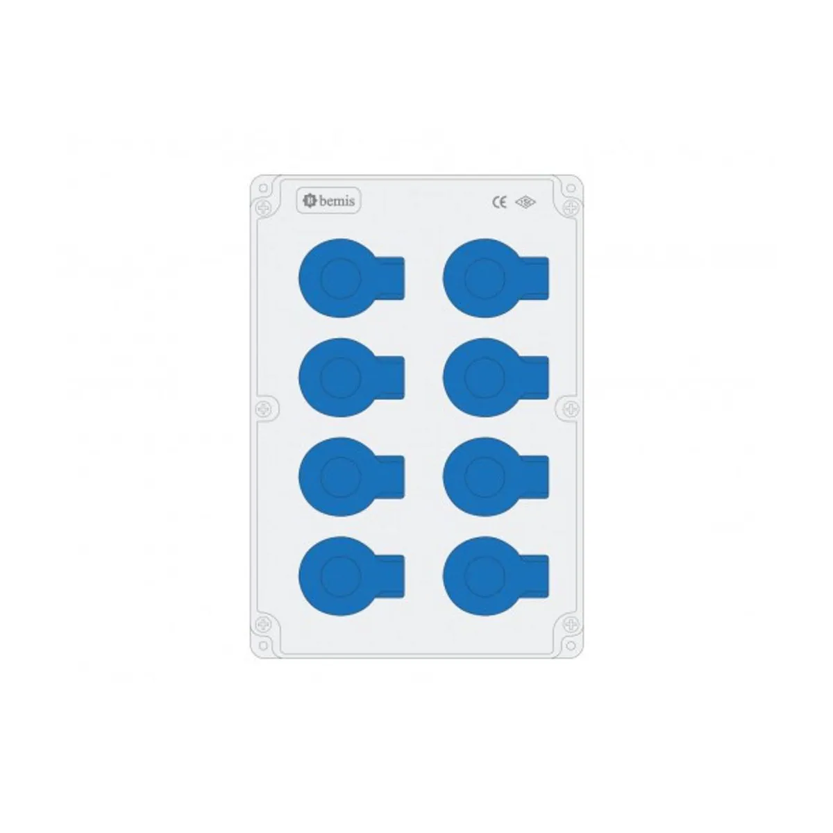 Bemis BKP-8280-0000 Powerbox Socket Box IP44 210x300x90mm
