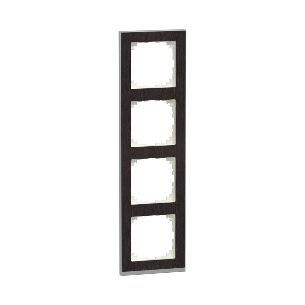 Schneider Electric MEG4040-3671 Merten System M, 4-Gang Frame, Wenge, M-Pure Decor
