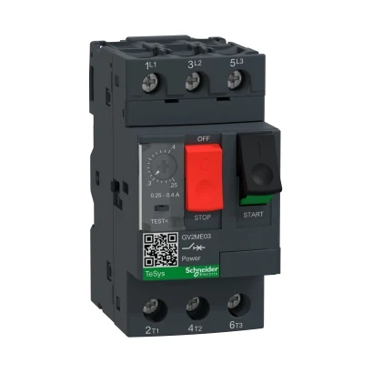 Schneider Electric GV2ME03 TeSys GV2 Motor Devre Kesici Termik Many. 0.25-0.4A — üretici katalog görseli