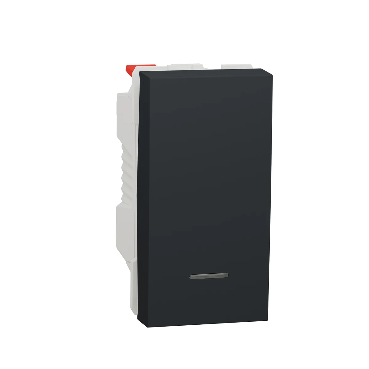 Schneider Electric NU310654N Yeni Unica, Illuminated Push Button 1 module, Anthracite