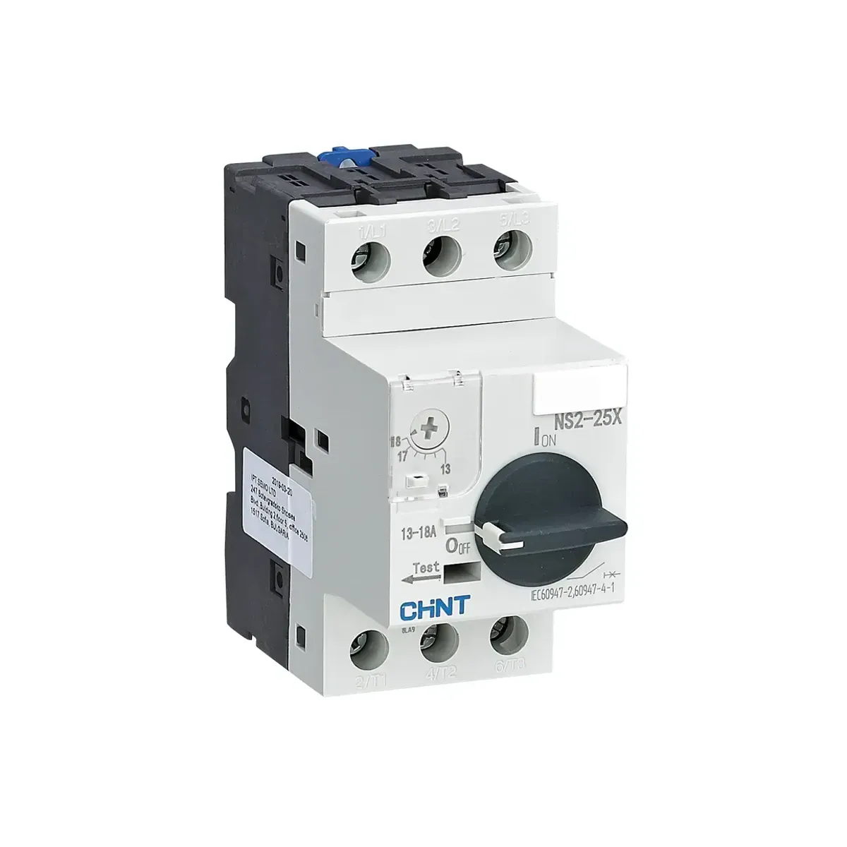 Chint NS2X Serisi 3 Kutup 13-18A Termik Manyetik 220V AC Motor Koruma Şalteri NS2-25X