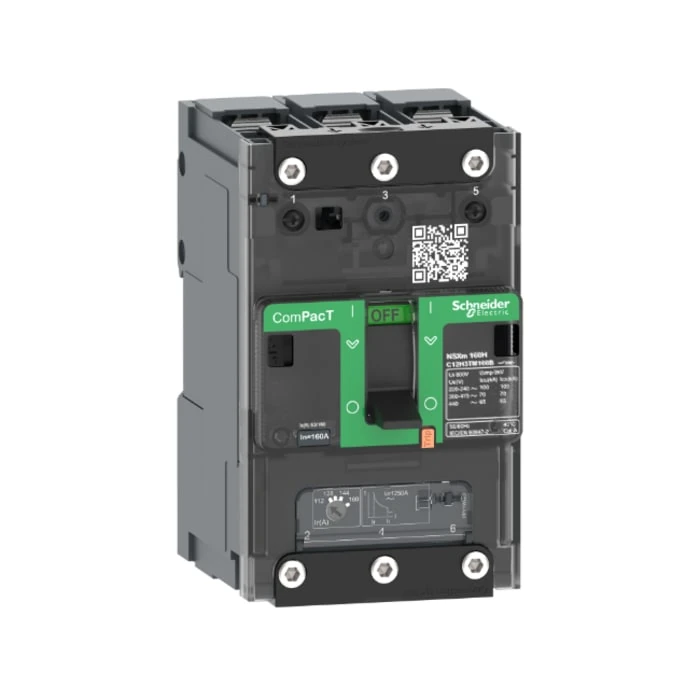 Schneider Electric C11F3TM040B ComPacT NSXm 36kA TM40D 3P busbar
