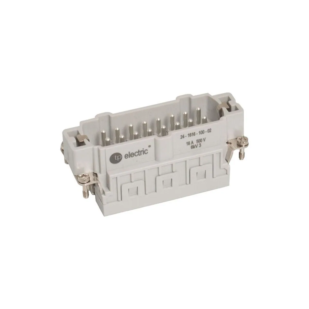 TP Elektrik 24-1616-100-02 16x16A Multi-Contact Plug Insert - Spring Connection (1-16), IP 65