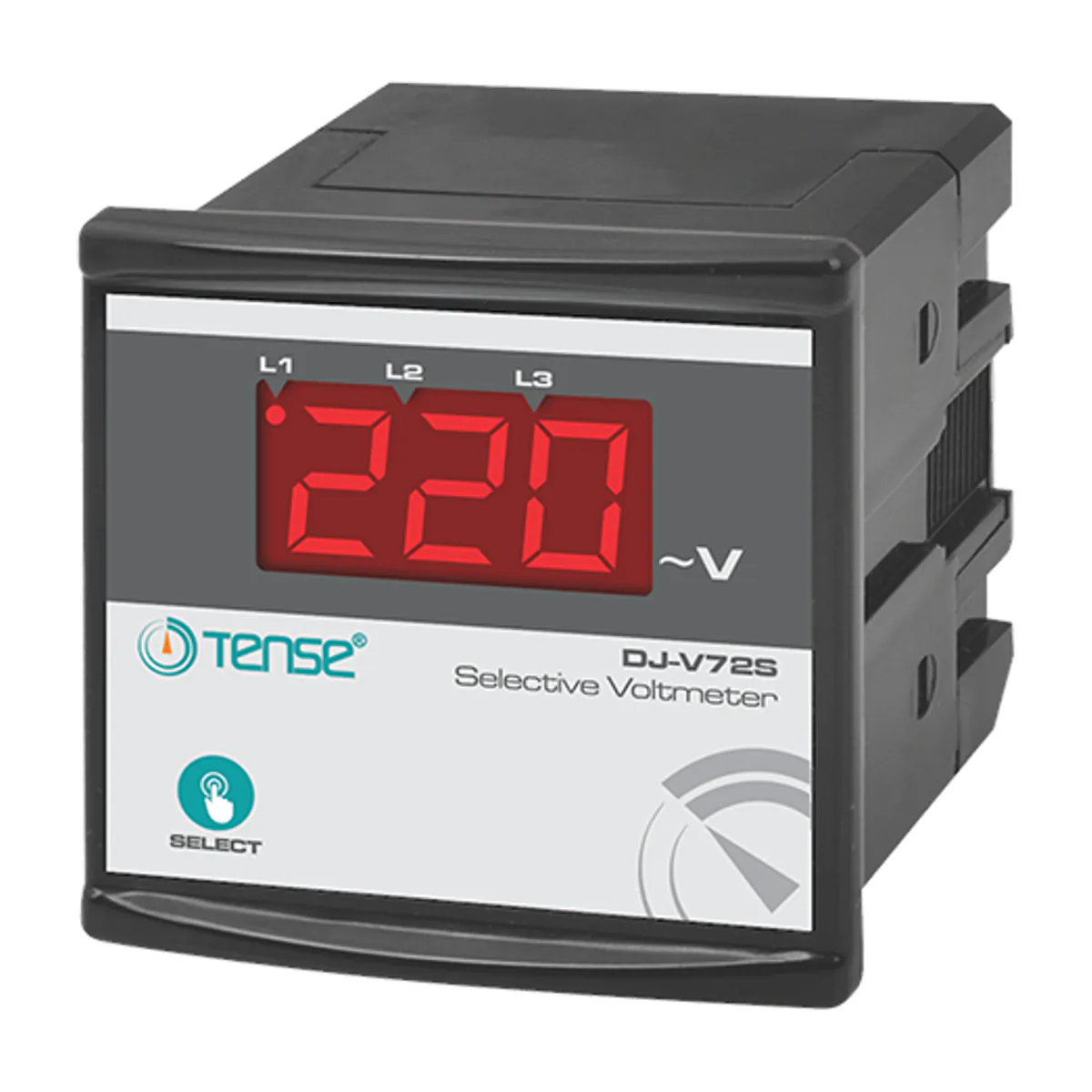 Tense DJ-V72S Digital Voltmeter, 72 x 72 mm