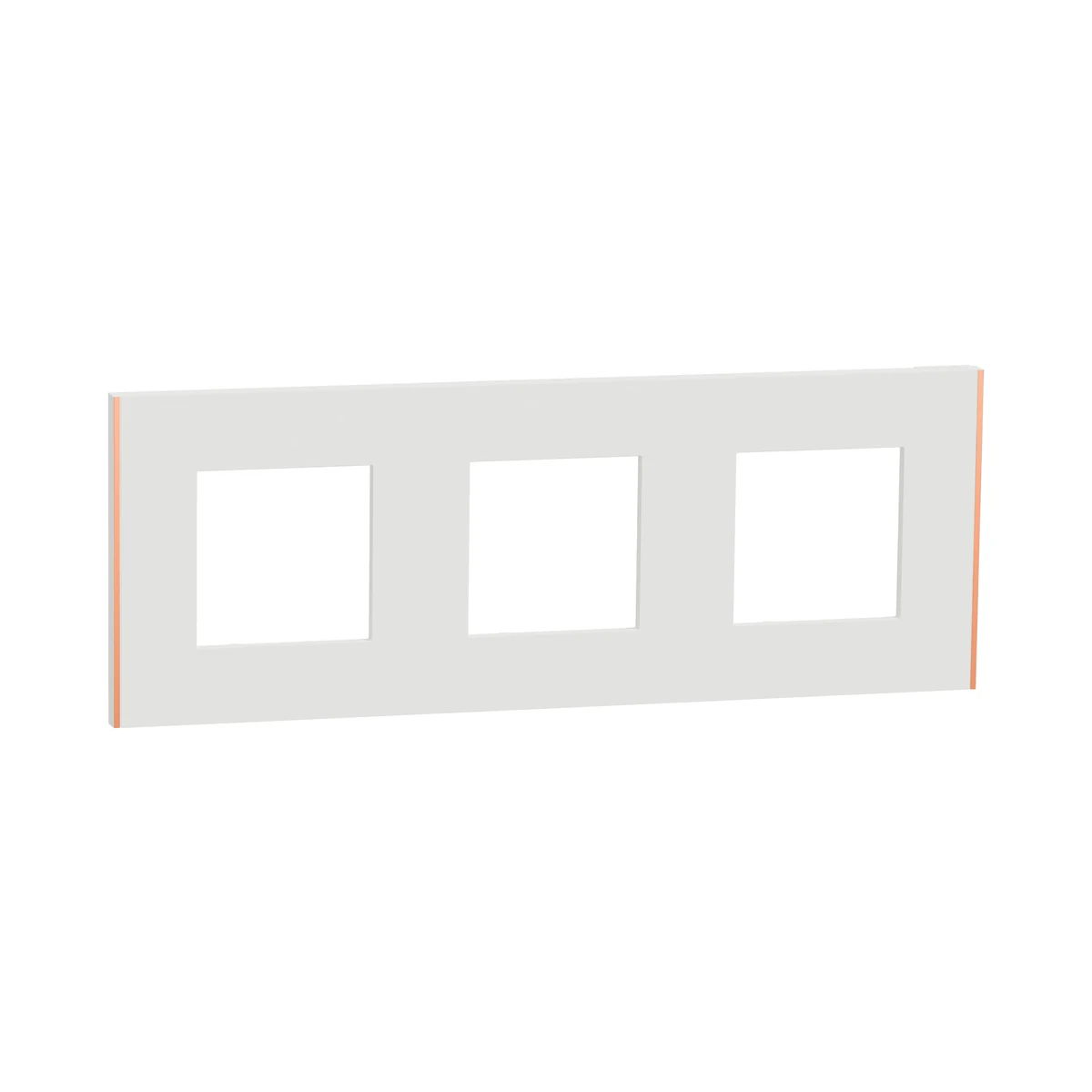 Schneider Electric NU600642 Unica Deco Subtle Triple Frame White/Copper