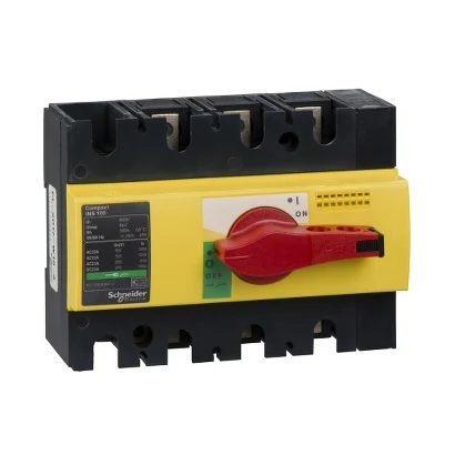 Schneider Electric 28924 ComPacT,sarı-kırmızı,emniyet yük ayırıcısı, INS100 — üretici katalog görseli