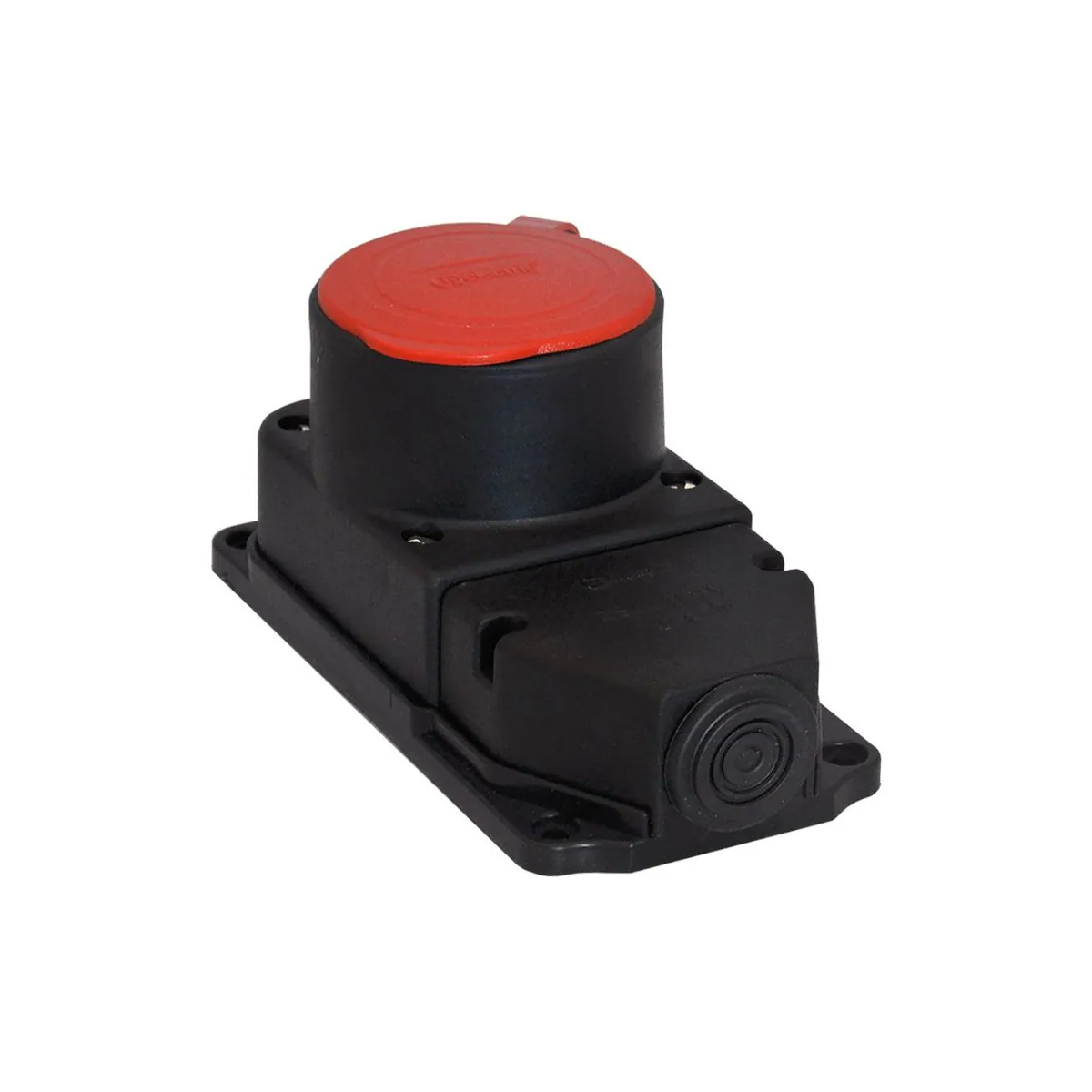 TP Elektrik 3104-306-0300 3x25A Kauçuk Duvar Prizi (klemensli tip), IP 44, Siyah
