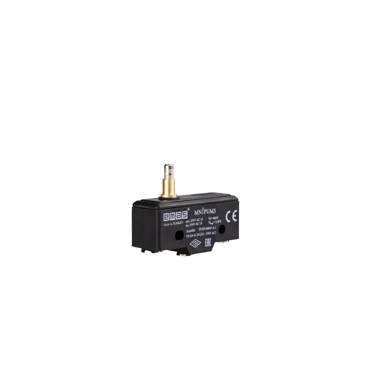 Emas Metal Thin Plunger 1CO MN1 Series Plastic Mini Switch MN1PUM3