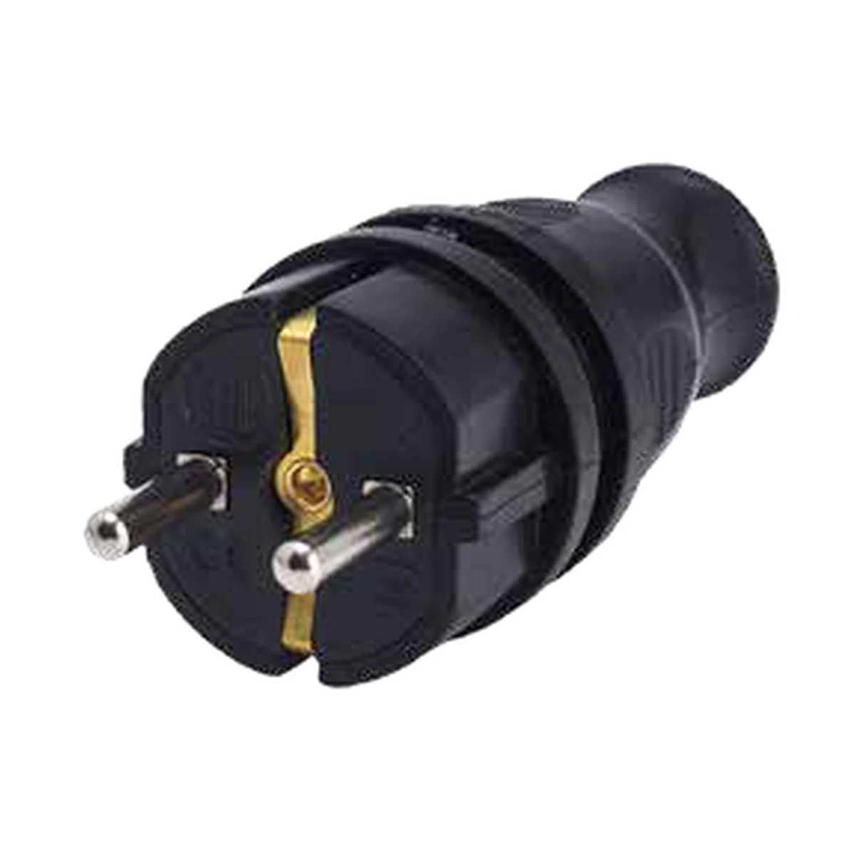 Bylion 950-001-0001 KEF-F Single-Phase Straight Plug 16 A F Type (Schuko) IP44 Black