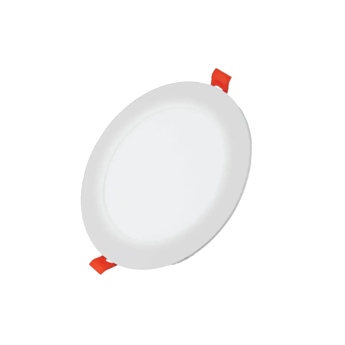 18W Flush-Mounted White Case Round 3000 K Niva Series LED Panel Luminaire