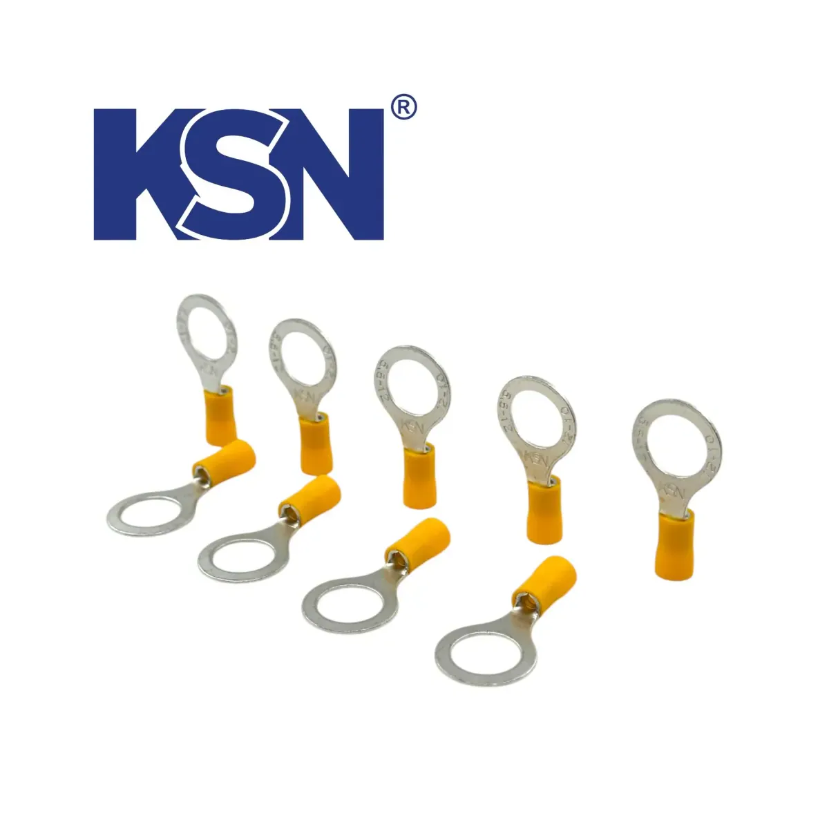 4.00-6.00mm2 Insulated Ring Type Yellow Cable Terminal KYK-1206 (100 pcs/Box)