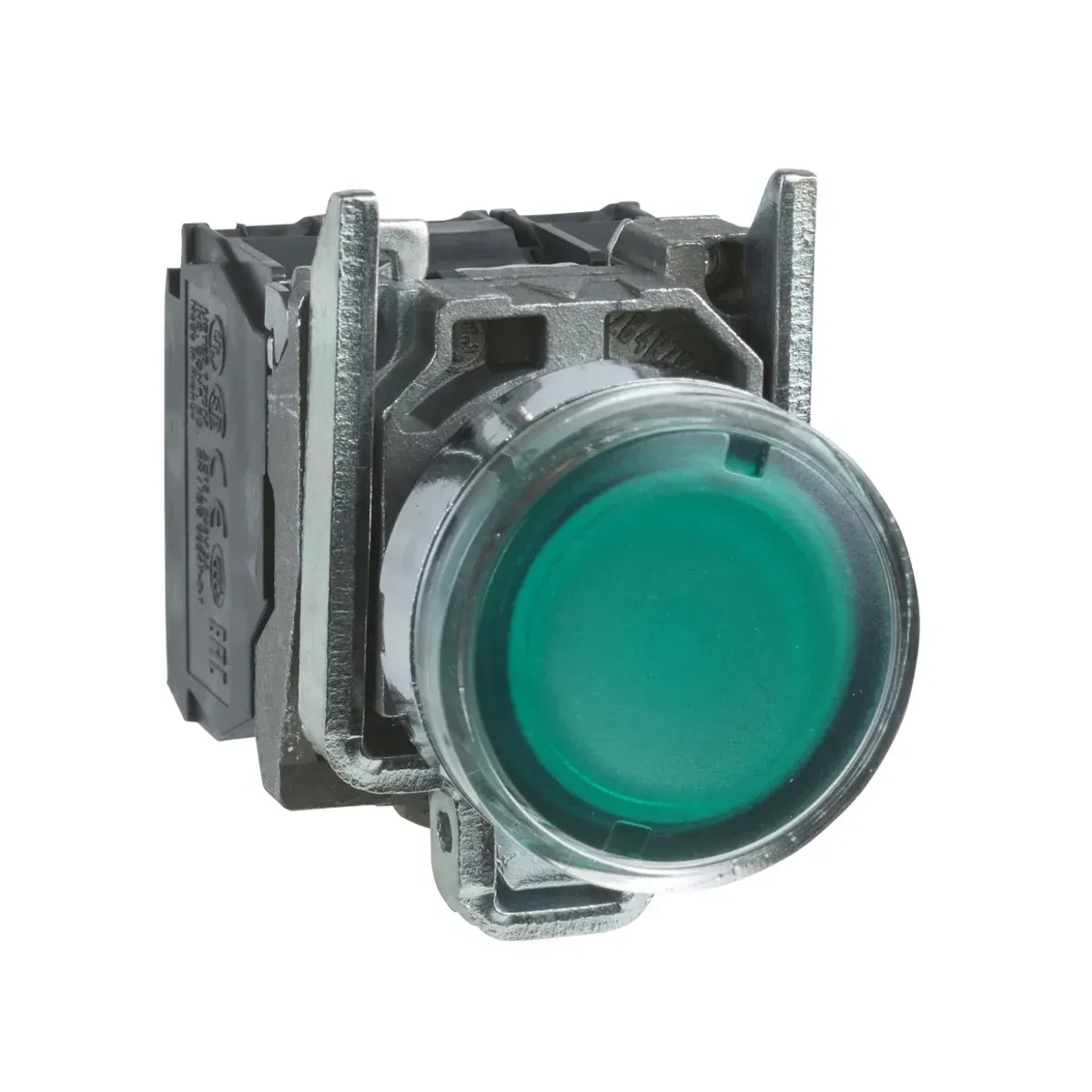 Schneider XB4BW3365 Yeşil Yaylı Işıklı Buton 1NO+1NC 22mm 250V
