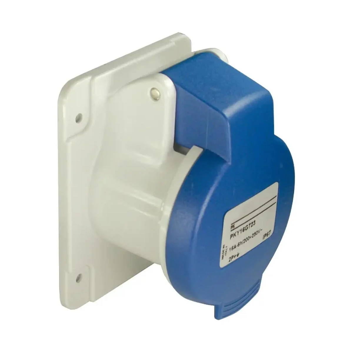 Schneider Electric PKF32G423 3x32A, Single-Phase, 2P+T, IP44, SCREW Straight Machine Socket