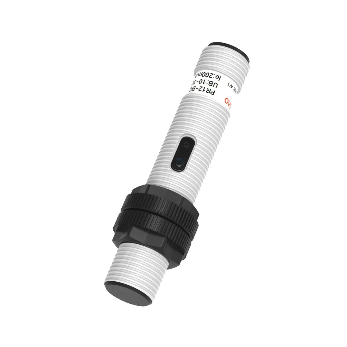 Lanbao PR12TS-BC15DPR-E2 15cm Sensing Range, PNP NO+NC Output, M12 Diameter Diffuse Reflective Plastic Photoelectric Sensor