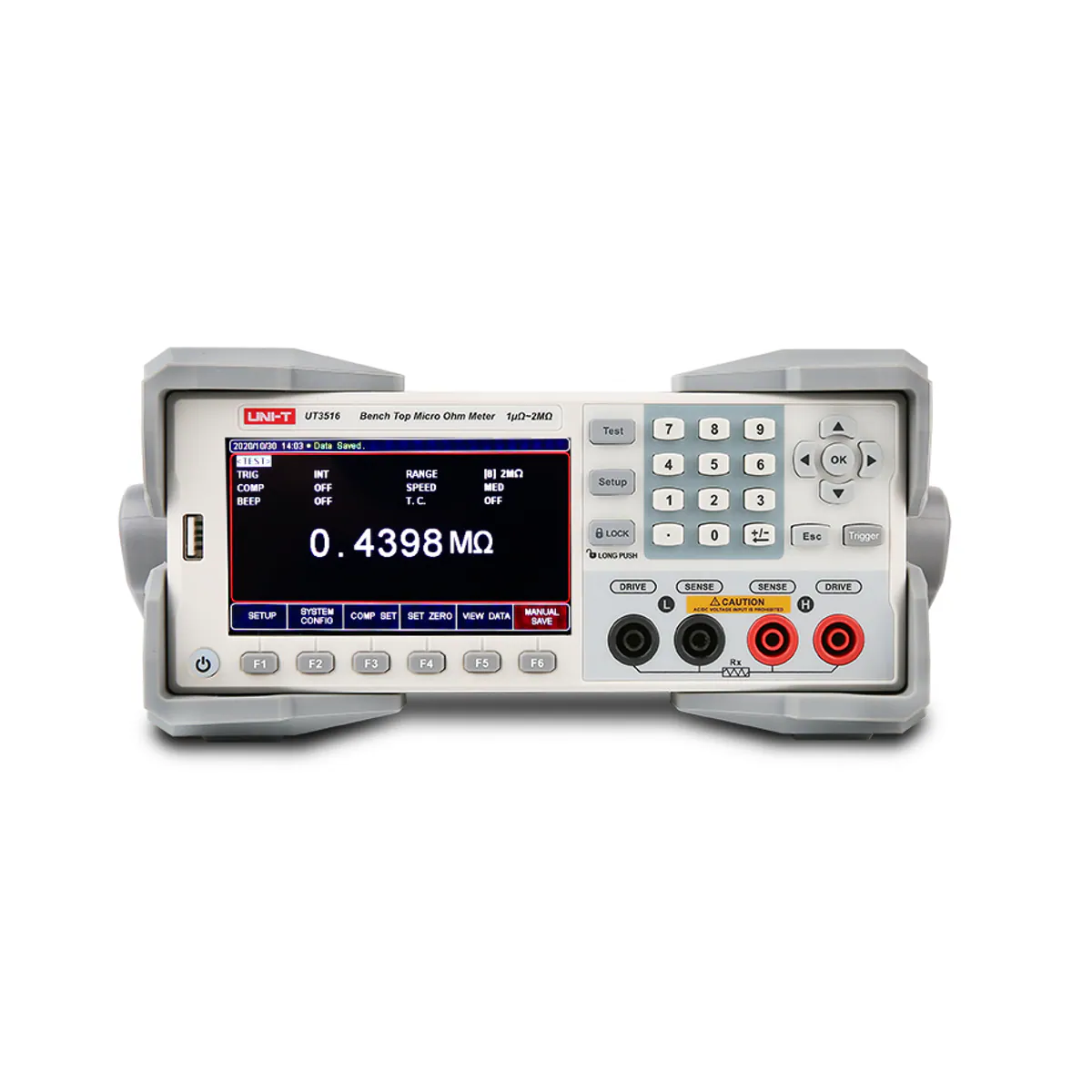 Unit UT3513 1μΩ-20kΩ 0.1% Accuracy 4.3-inch DC Micro Ohm Meter