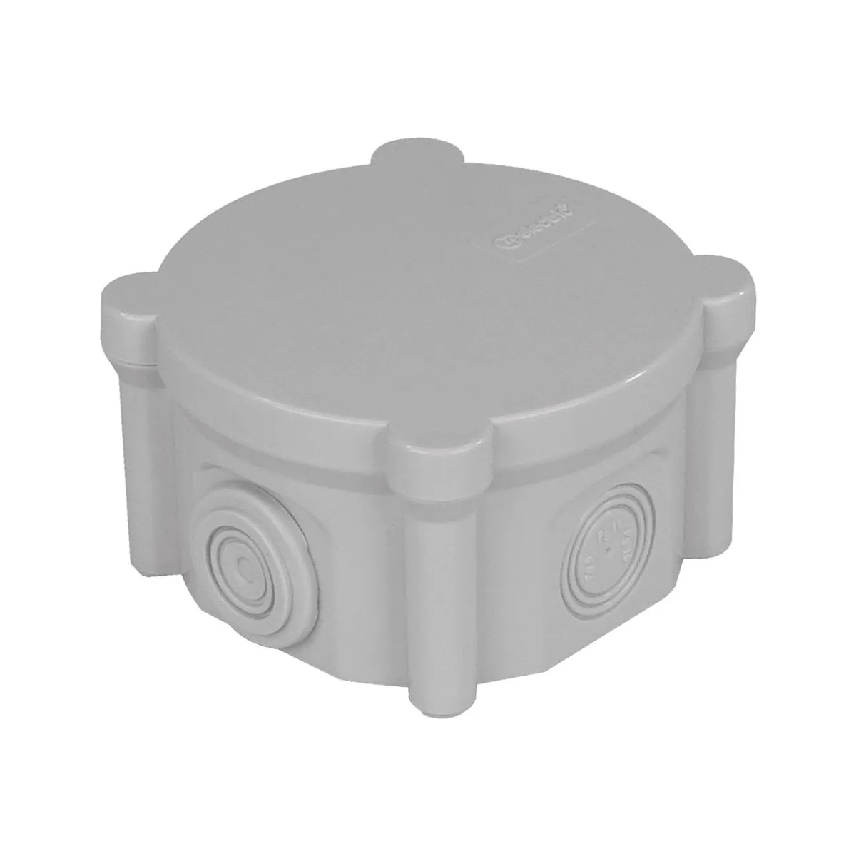 TP Elektrik 3310-210-0600 Junction Box Ø90 (4 Outlets) - Snap-On Cover, IP 54