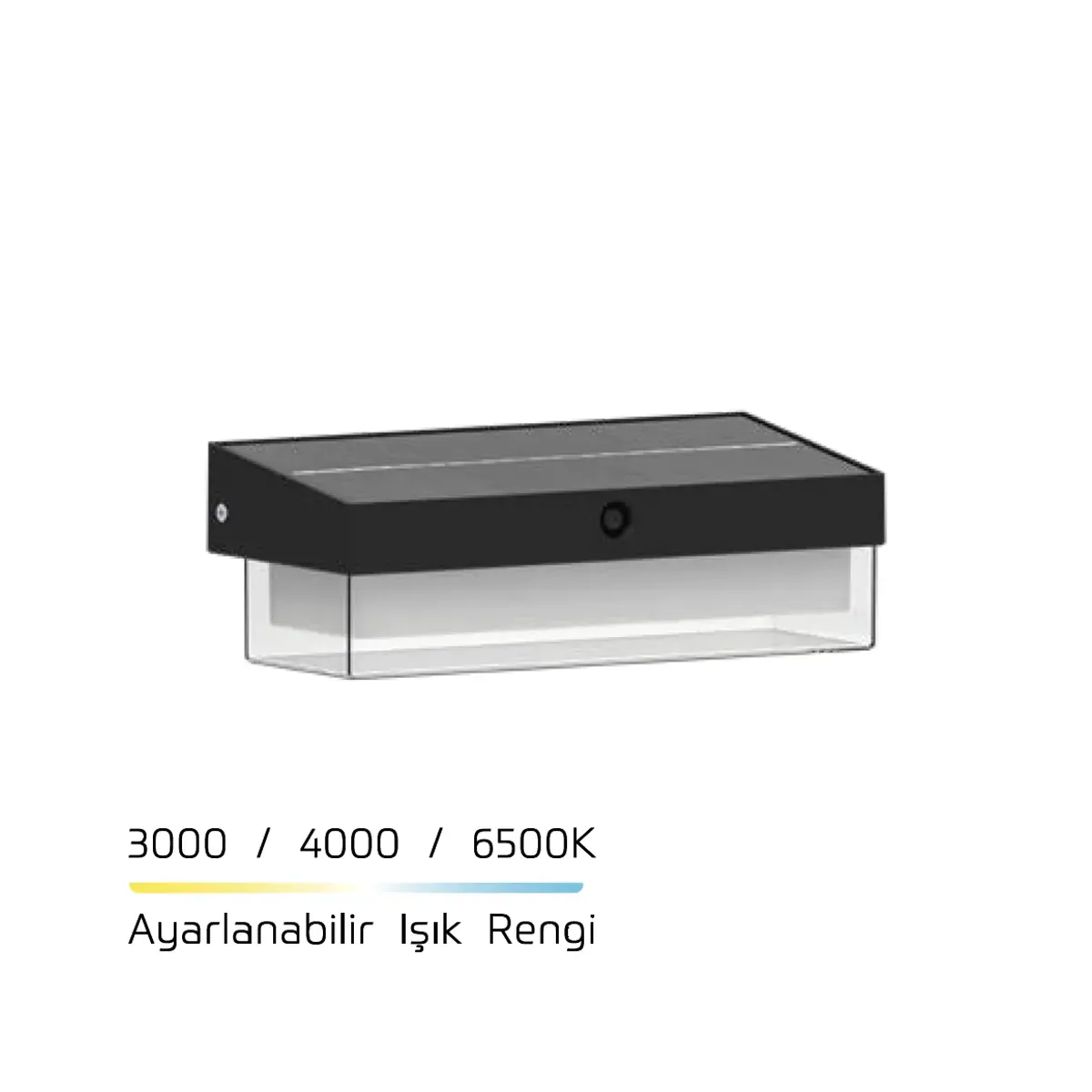 20W Adjustable-Light 400lm Solar Wall Light