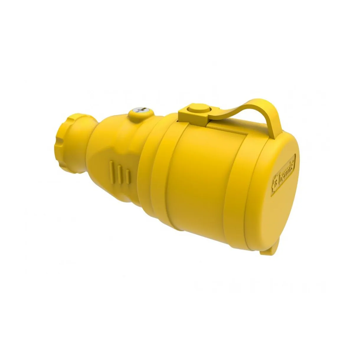 Bemis BV3-1402-2311 Rubber Extension Socket (Yellow) 16 A 2P+E IP44