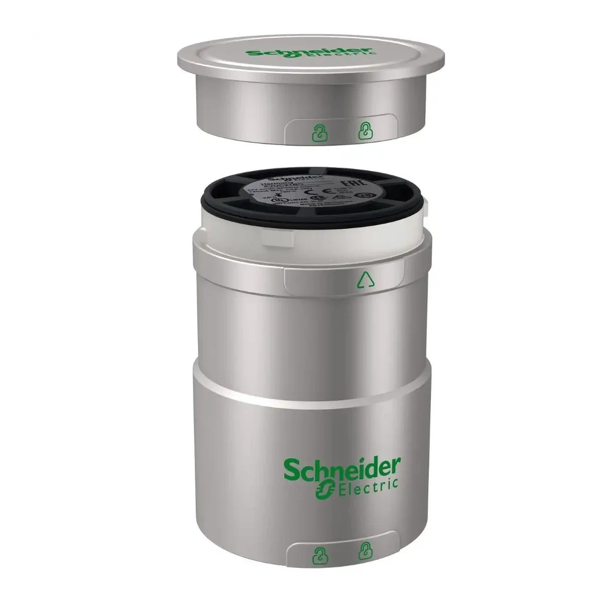 Schneider Electric XVUC21BQ XVU Base and Cover, 24 V AC/DC, Gray
